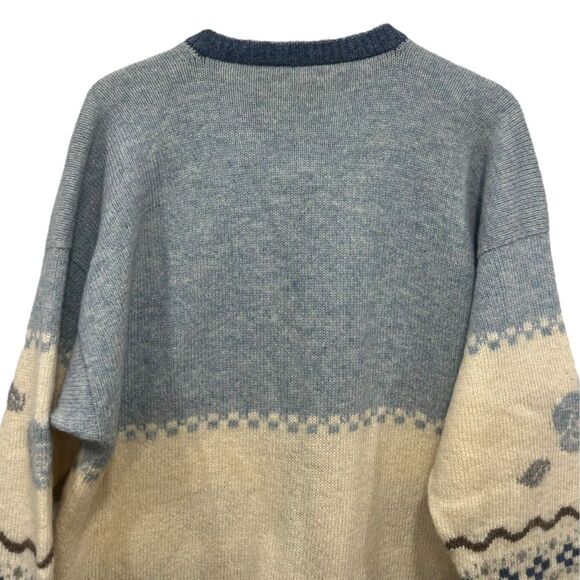 Vtg Annie Laurie Cardigan Sweater Shetland 100% Pure Wool Scotland 1980s Cottage - Picture 5 of 9
